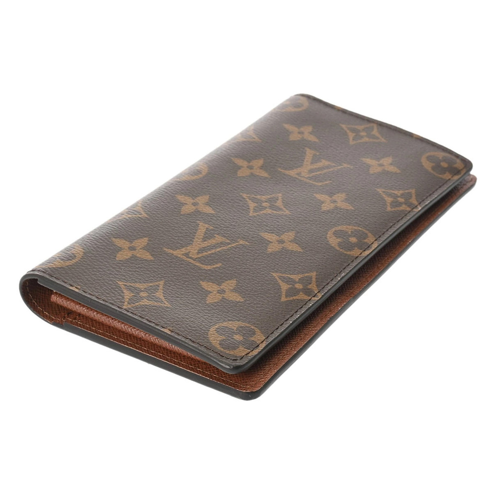 Louis Vuitton Wallet Long Monogram Brazza Portefeuille Brown Canvas - Picture 3 of 8